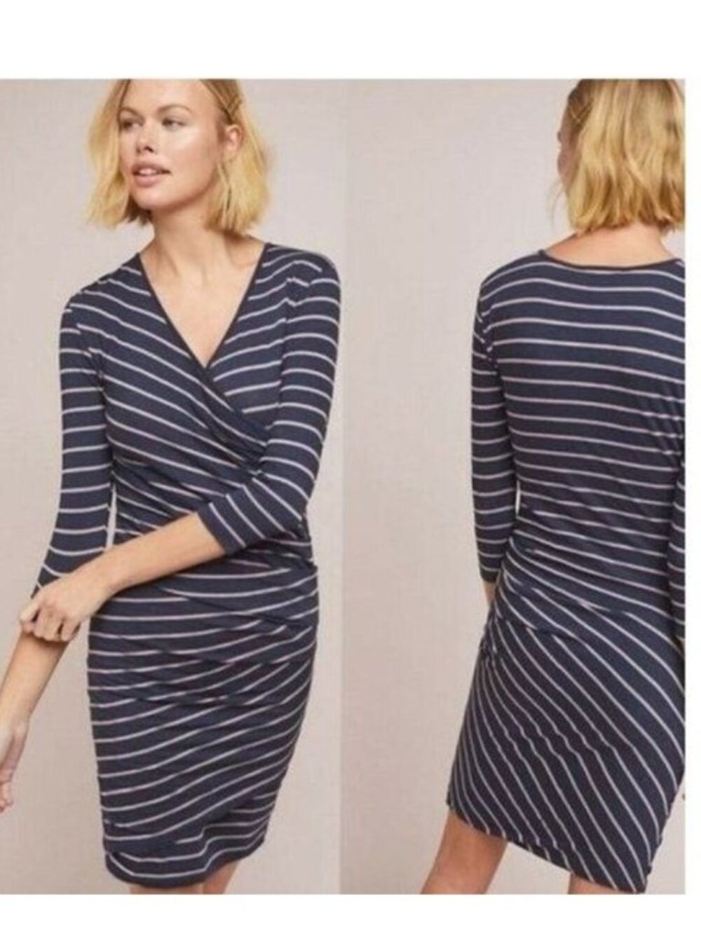 Anthropologie Sundry Fabian Faux Wrap Dress - XS